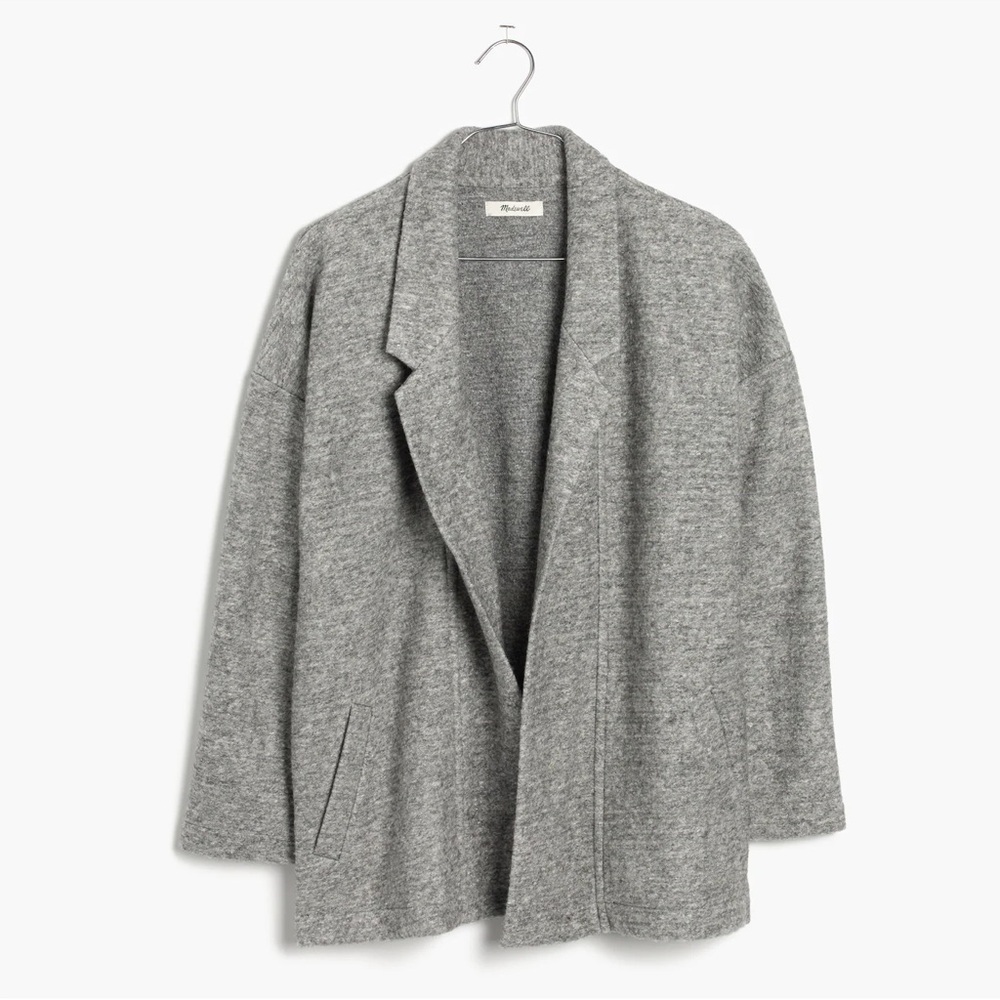 Madewell Heather Gray Wool Coat